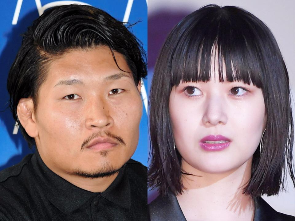 　稲垣啓太（左）と新井貴子