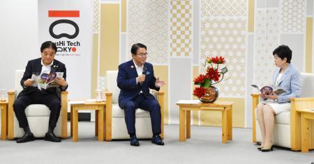 愛知知事らアジア大会で協力要請　２６年開催、競泳と馬術で東京に