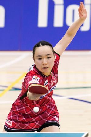 　８強入りした伊藤美誠＝東洋大赤羽台キャンパス