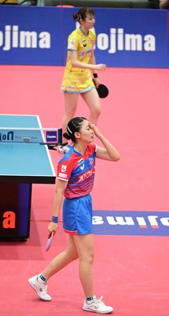 　準々決勝で早田ひなに敗れた張本美和（撮影・金田祐二）