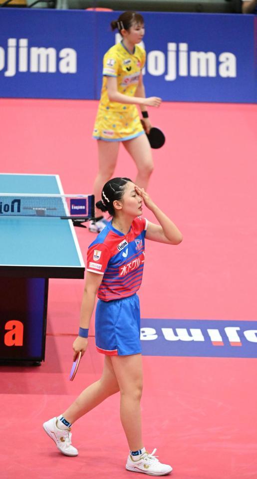 　準々決勝で早田ひなに敗れた張本美和（撮影・金田祐二）