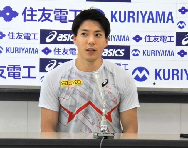 山縣亮太　日本記録樹立の布勢スプリントへ「感触思い出す」前日会見で抱負「殻を破るレースを」