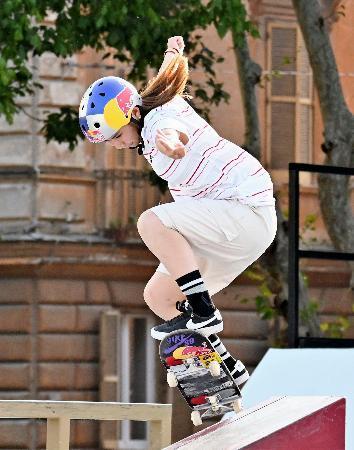 　女子準決勝３位の織田夢海＝ローマ（共同）