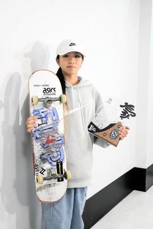 スケボー　１４歳・赤間　パリ五輪予選初Ｖに「うれしいよりびっくりした方が強かった」