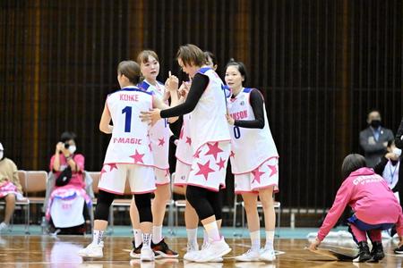 　シャンソン化粧品の選手たち＝２０２２年１０月２２日ⓒＷリーグ