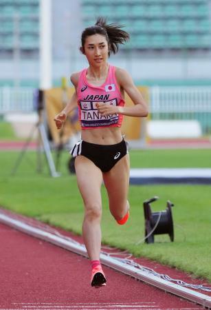 　女子１５００メートル　４分６秒７５の大会新で初優勝した田中希実＝バンコク（共同）