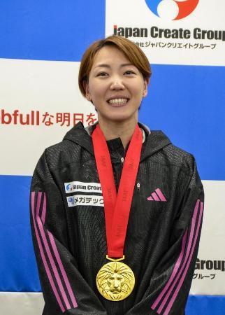 　陸上女子１００メートル障害の寺田明日香