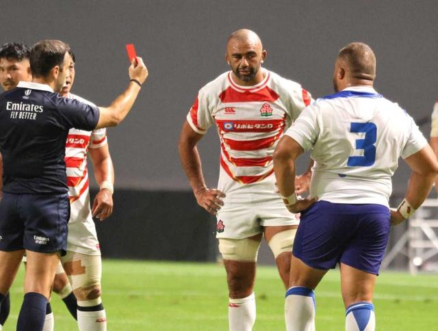 リーチ人生初の一発退場　凱旋試合で痛恨「真っ白だった」　日本３連敗でラグビーＷ杯イヤー初星ならず