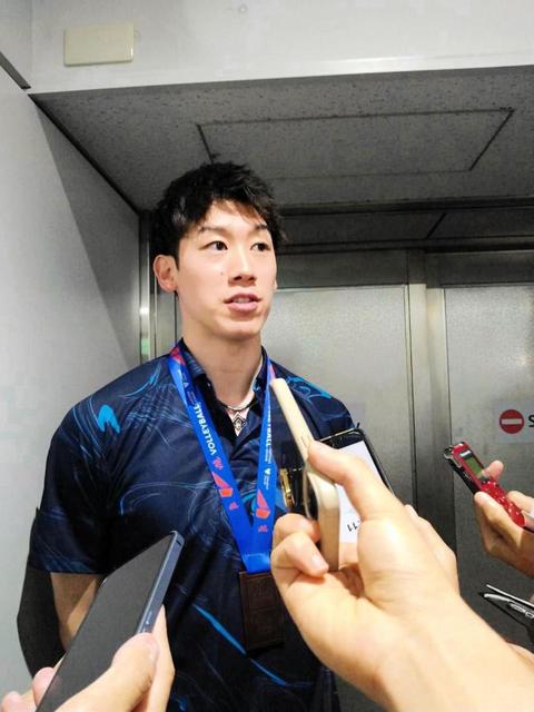 石川祐希　初の銅メダル獲得も「もっといい色のメダルを」　次は目標の優勝誓う