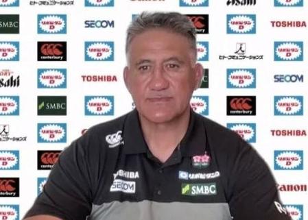 　オンライン取材に応じる日本代表・ジェイミー・ジョセフＨＣ