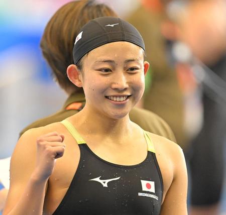 　女子２００メートルバタフライ決勝、５位だった三井愛梨（撮影・中田匡峻）