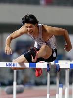 　13秒20で２位の野本周成