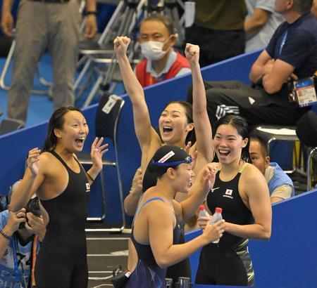 世界水泳　最終日彩るメドレーリレーは女子８位、男子７位で通過　池江「決勝に残ることに今の日本チームには価値がある」