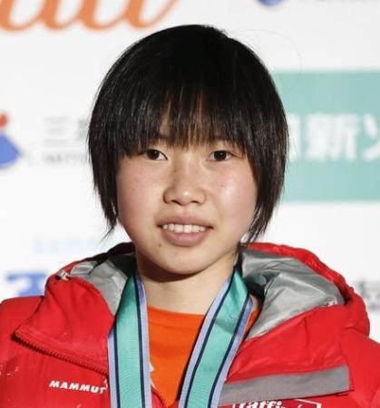 森秋彩が女子リードで初優勝　スポーツクライミング世界選手権