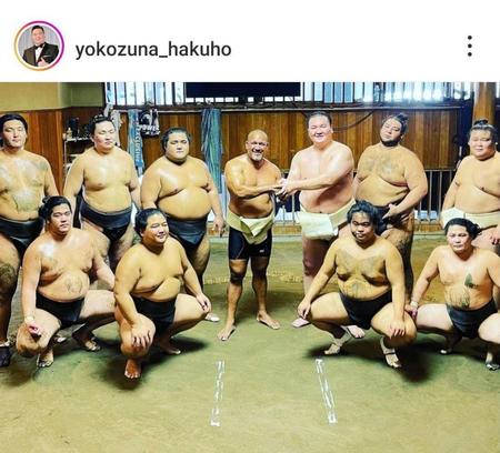 　元白鵬の宮城野親方のインスタグラム（＠ｙｏｋｏｚｕｎａ＿ｈａｋｕｈｏ）から