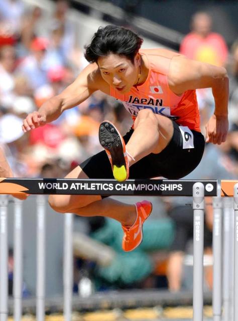 泉谷駿介が２大会連続の準決勝進出！「メダルは狙えそうなら狙う」　１１０Ｍ障害で日本勢初の決勝進出へ前進