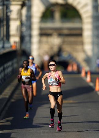 世陸女子マラソン、松田が１３位　エチオピアのシャンクレ初制覇