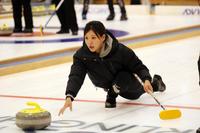 　練習を行う吉田知那美（撮影・田中亜実）