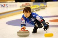 　練習を行う鈴木夕湖（撮影・田中亜実）