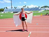 　女子１５００メートルで優勝したドルーリー朱瑛里