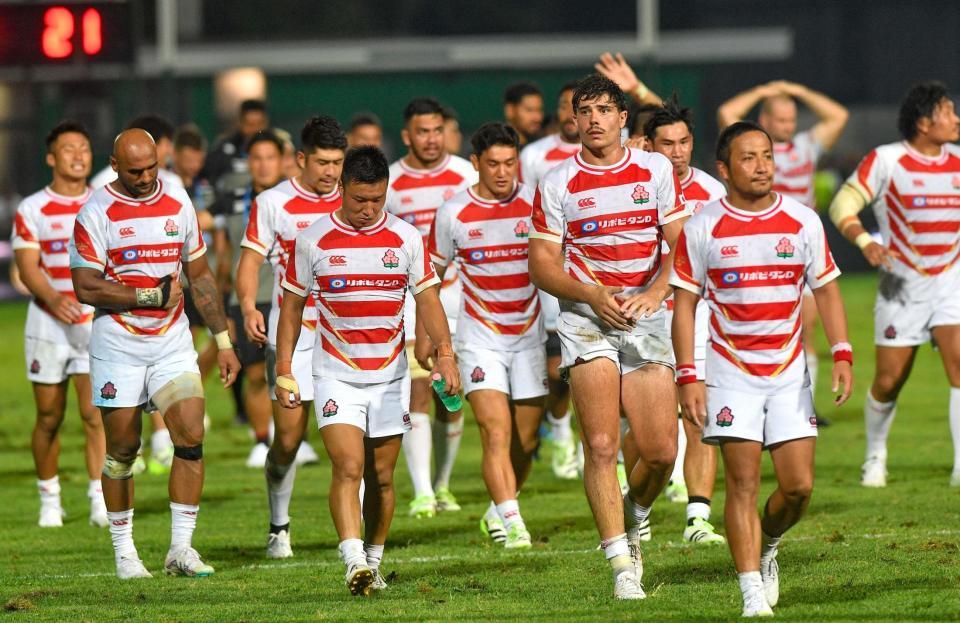 　イタリアに敗れた日本代表フィフティーン　©ＪＲＦＵ