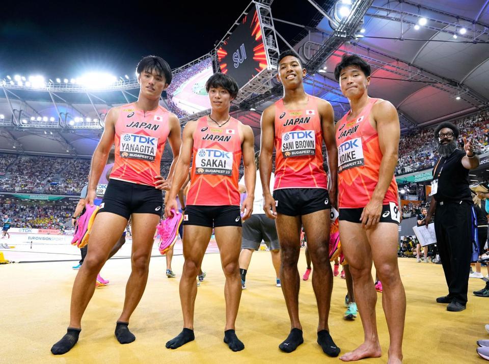 バトンは人と人をつなぐもの」サニブラウン、橋岡優輝が小学校に