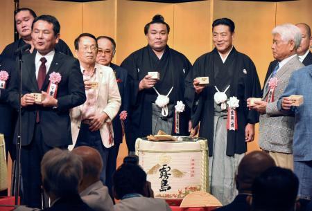 霧島が昇進披露、大関の自覚もつ　豊昇龍に対抗意識