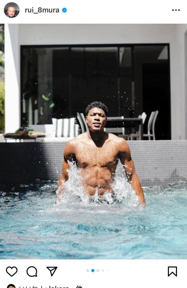 　八村塁のインスタグラム＠ｒｕｉ＿８ｍｕｒａより