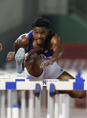 　村竹ラシッド＝７月２９日、福井県営陸上競技場