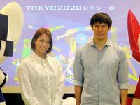 　「ＴＯＫＹＯ２０２０レガシー展」のトークイベントで共演した柔道の阿部詩（左）とパラ競泳の木村敬一