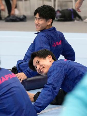 男子の橋本らが前日練習　世界体操３０日開幕