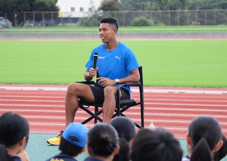 サニブラウン　報道陣に２０分熱血プレゼン！陸上競技発展へ来季自身の全国大会「ＤＡＷＮ　ＧＡＭＥＳ」開催