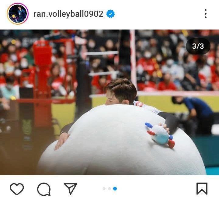 　高橋藍のインスタグラム＠ｒａｎ．ｖｏｌｌｅｙｂａｌｌ０９０２より