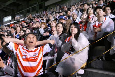 Ｗ杯健闘たたえる「頑張った」　秩父宮ラグビー場でＰＶ