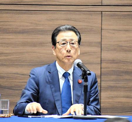 　札幌冬季五輪の２０３０年招致断念を表明した札幌市の秋元克広市長