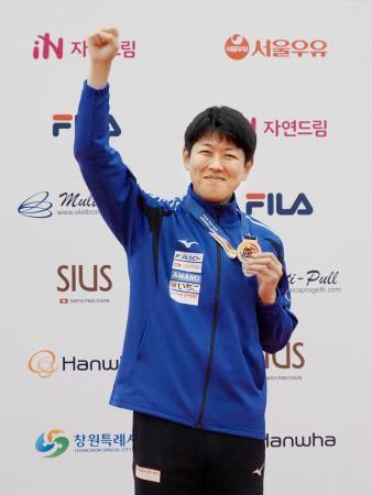 射撃の岡田がパリ五輪代表へ　アジア選手権３位で出場枠獲得