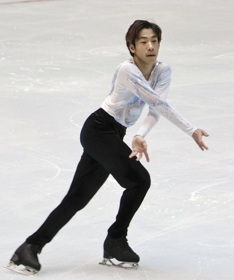 　フィギュアスケート西日本選手権の男子ＳＰで７位の織田信成
