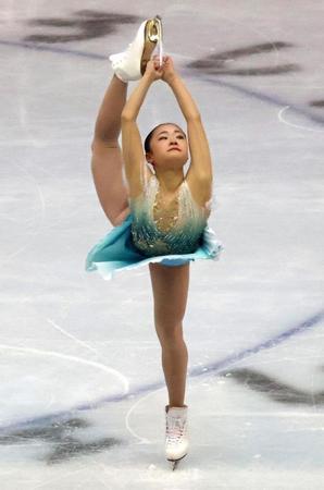 ジュニア女子で優勝した島田麻央