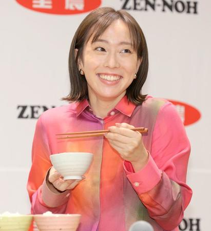 焼き肉大好き石川佳純さん　引退後は頻度激減も「月１回は行く」全農イベントで明かした米＆肉愛「最初は肉肉肉…最後は米」