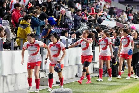 　女子１次リーグでタイに勝利した日本