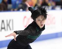 　演技を披露する宇野昌磨（撮影・中田匡峻）