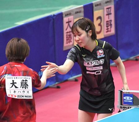 伊藤美誠は勝利締めで７位　平野美宇は敗れ６位…選考ポイント３４・５点差で最終決戦へ