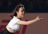 　エキシビションに登場した三原舞依（撮影・中田匡峻）