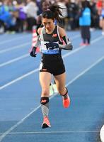 　２位に入るも基準記録をクリアできずパリ五輪決定はおあずけとなった田中希実（撮影・三好信也）