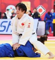 　決勝進出を決めた出口クリスタ（撮影・吉澤敬太）