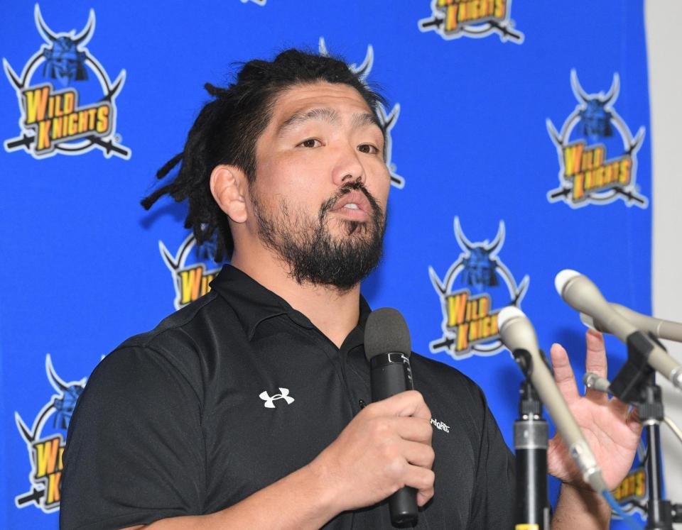 　今シーズンで引退することを発表した堀江翔太（撮影・佐々木彰尚）