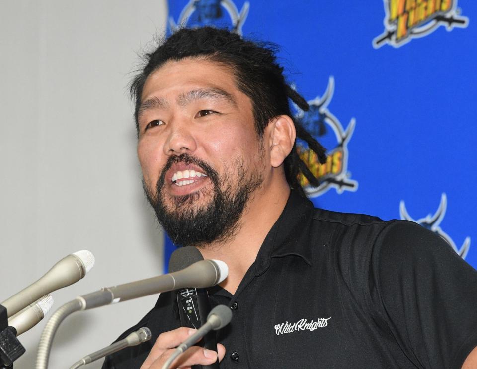 　今季限りでの引退を発表した堀江（撮影・佐々木彰尚）