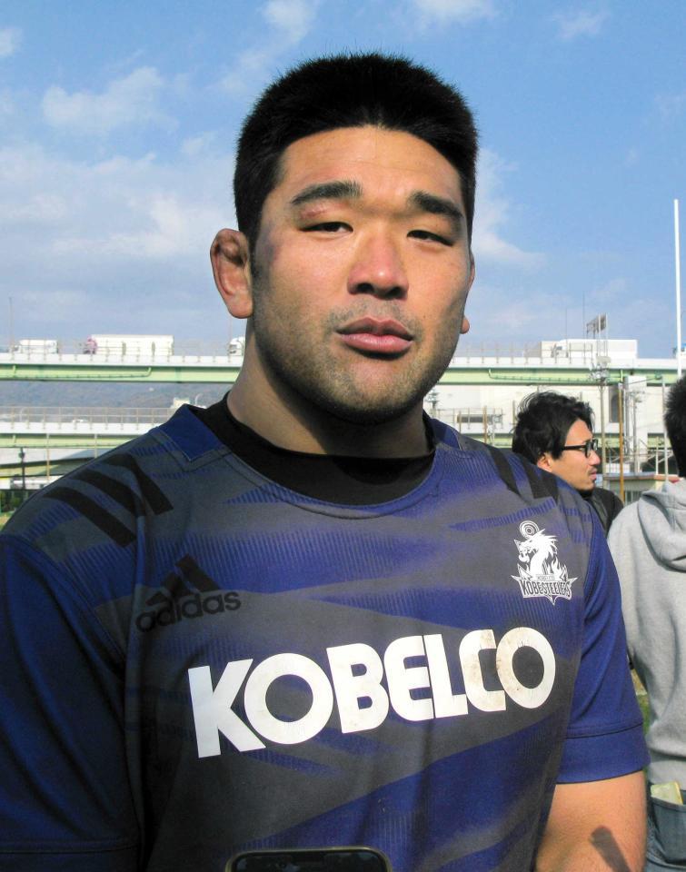 　抱負を語る神戸・具智元