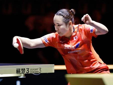 伊藤美誠　初戦快勝で日本勢で唯一８強　準々決勝で東京五輪女王と対戦　勝てばパリ五輪代表選考ポイント加算も