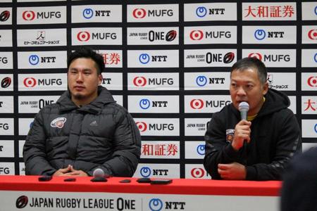 ラグビー　東京ＳＧは開幕２連勝ならず　田中澄憲監督「東芝さんの強さが際立った試合」日本代表ＨＣ復帰のエディ氏も視察